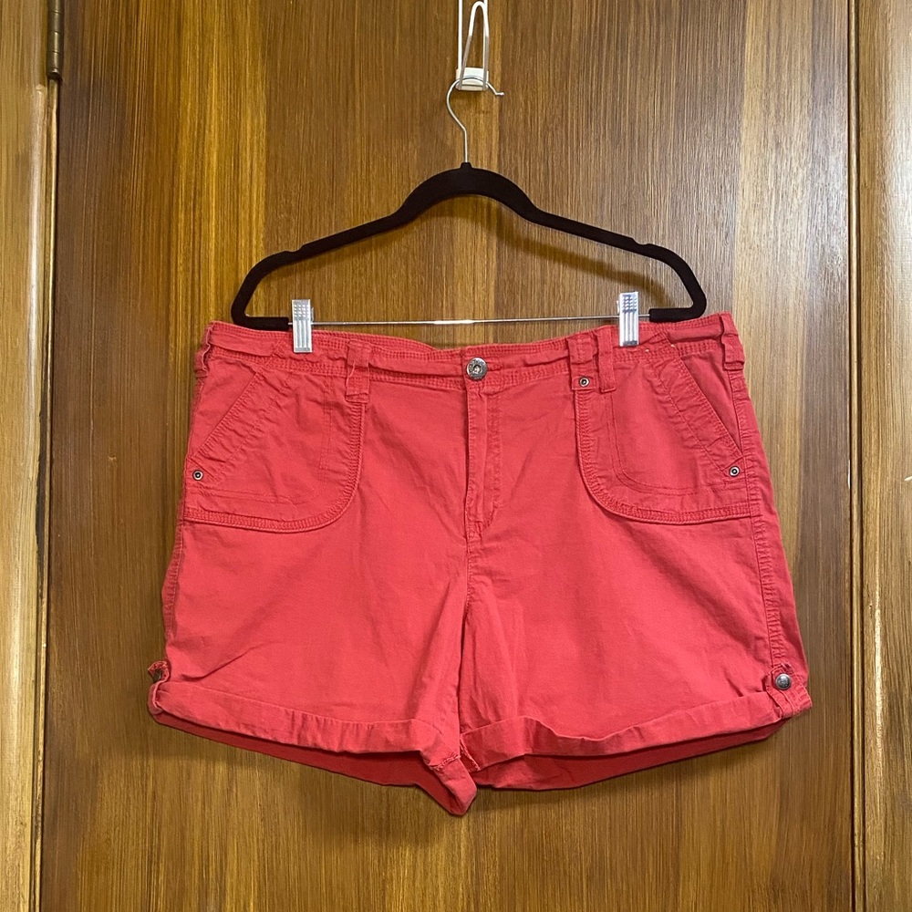 Burnt Orange Khaki Shorts size 16